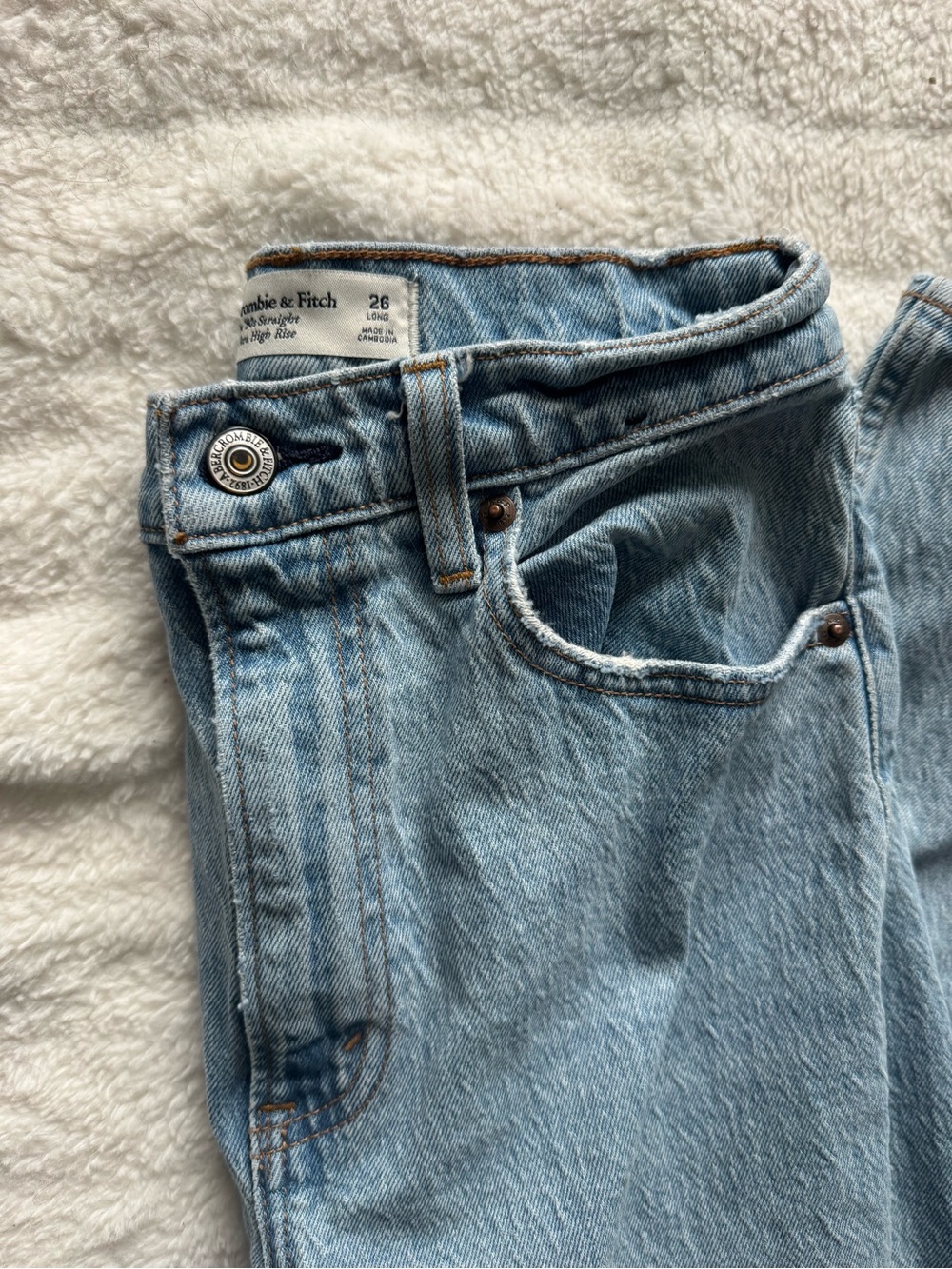 Curve Love Abercrombie & Fitch Ultra High Rise 90’s Straight Jeans Tall